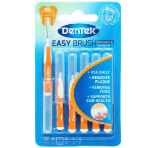 DENTEK Easy Brush 6 stk. Mellemrumsb�rster 0.45 mm. ISO 1