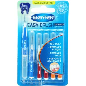 DenTek Easy Brush Kit de d�marrage Brossettes interdentaires Pack mixte � Nettoyage efficace entre les dents