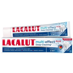 LACALUT Tandpasta Multi-Effect Plus Deep Cleaning � 5-i-1 tandpleje til en sund mund (75 ml.)