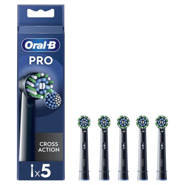 Oral-B PRO CrossAction Borsthuvuden BLACK 5 st.