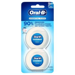Oral-B Tanntr�d Essential 2 x 50 mtr. Waxed Mint