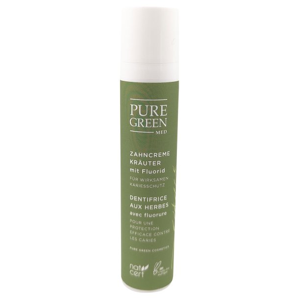 Urtetannkrem Pure Green Fluor Kruter 