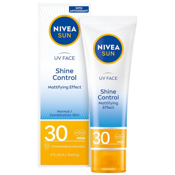 NIVEA Sun UV Face Shine Control SPF 30 � Effektiver Sonnenschutz ohne fettiges Finish (50 ml)