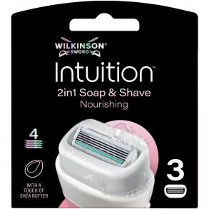 Wilkinson Sword Barberblader Intuition 2-i-1 Soap & Shave � Nourishing (3 stk.)