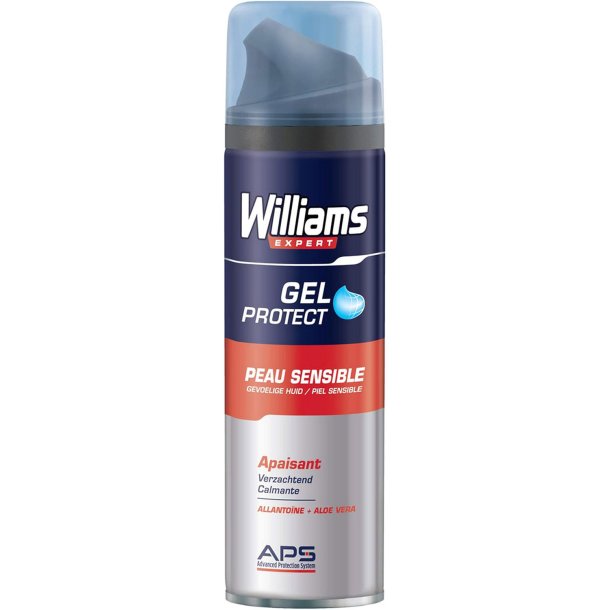 WILLIAMS EXPERT Barbergel Protect � Sensitiv Hud med Aloe Vera (200 ml)