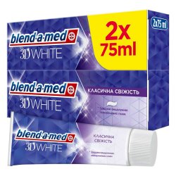 Blend-a-Med 3D White Classic Fresh Tandpasta � 2 x 75 ml