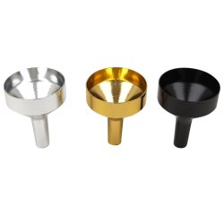 Minitrakt i aluminium - for fylling av sm flasker