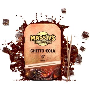 Tandenstokers Met Smaak WUNDER Massiv´s Ghetto Cola Metalen Doosje 100 stuks.