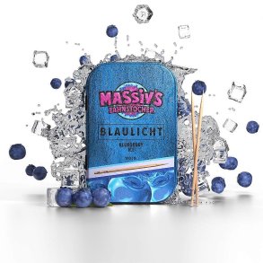 Tandenstokers Met Smaak WUNDER Massiv´s Blaulicht Blueberry Ice Metalblik 100 stuks.