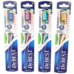 Dr. Best myke tannbrste Interdent Active Soft bust