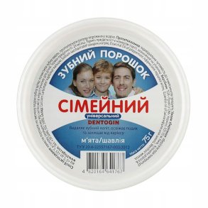 Whitening Zahnpasta Pulver Triuga Dentogin Family � Mint & Salvie, 75g