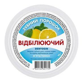 Whitening Zahnpasta Pulver Triuga Dentogin � Mint & Lemon, 75g
