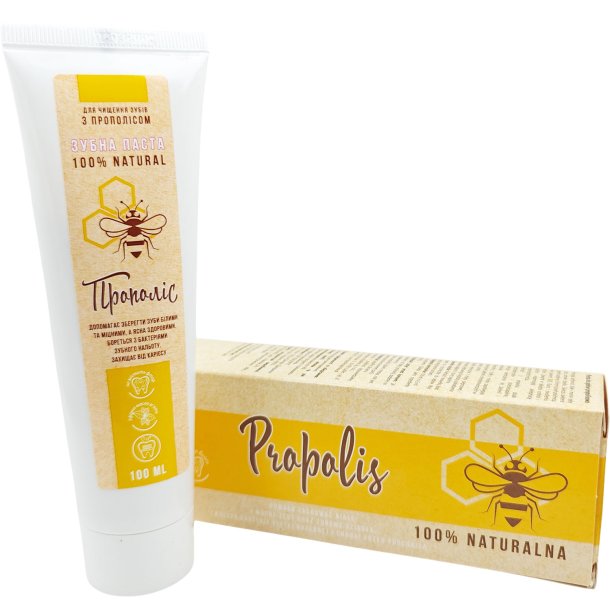LekoPro Propolis Tandkr�m � Naturlig Fluorfri tandv�rd med propolis &amp; Xylitol (100 ml.)