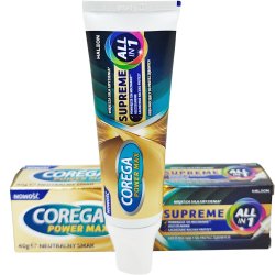 Proteselim COREGA Power Max Supreme All In 1 � Ekstra sterkt feste og komfort hele dagen (40g)