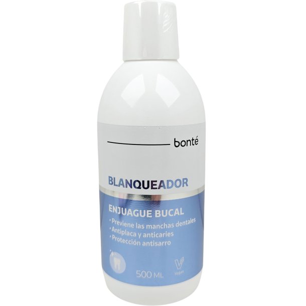 Bonté Blanqueador Munddusche  Whitening Munddusche für frischen Atem und weißere Zähne (500 ml.)