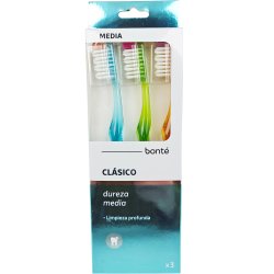 Bonté Classic Medium Tandenborstels  3 stuks.