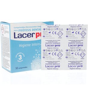Rensetabletter LACER Pro � Effektiv rengj�ring av tannproteser p� kun 3 minutter
