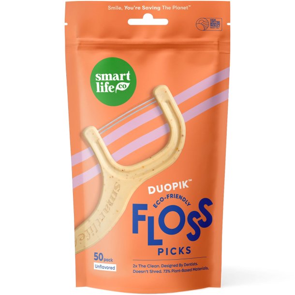 SmartLifeCo DuoPik Tanntr�db�yler Unflavored � Dobbel-tr�det. (50 stk.)