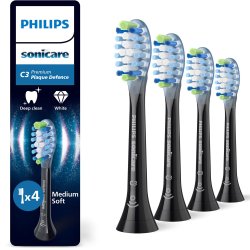 Philips Sonicare BLACK C3 Premium Plaque Defence B�rstehoder 4 stk.