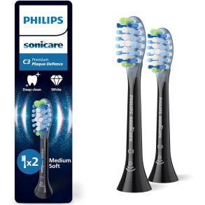 Philips Sonicare BLACK C3 Premium Plaque Defence Børstehoder 2 stk.