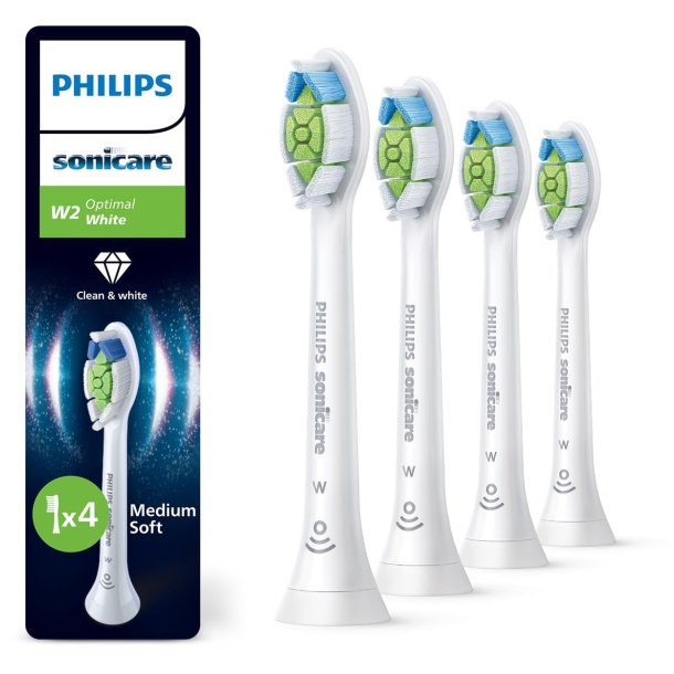 PHILIPS Sonicare W2 Optimal White Børstehoder - 4 stk.