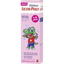 Xylitol Barnetannkrem LICOR del Polo Kids 0-6 År Strawberry 50 ml