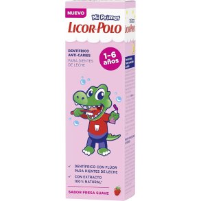 Xylitol Barnetannkrem LICOR del Polo Kids 0-6 År Strawberry 50 ml