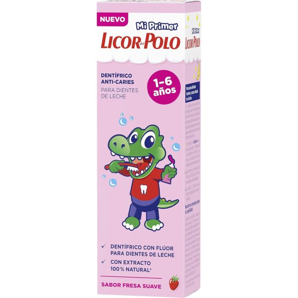Xylitol Barnetannkrem LICOR del Polo Kids 0-6 År Strawberry 50 ml