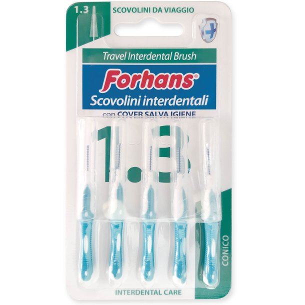 Kopi af Mellemrumsb�rster 5 stk. FORHANS Interdental Brush 1.3 mm ISO 4