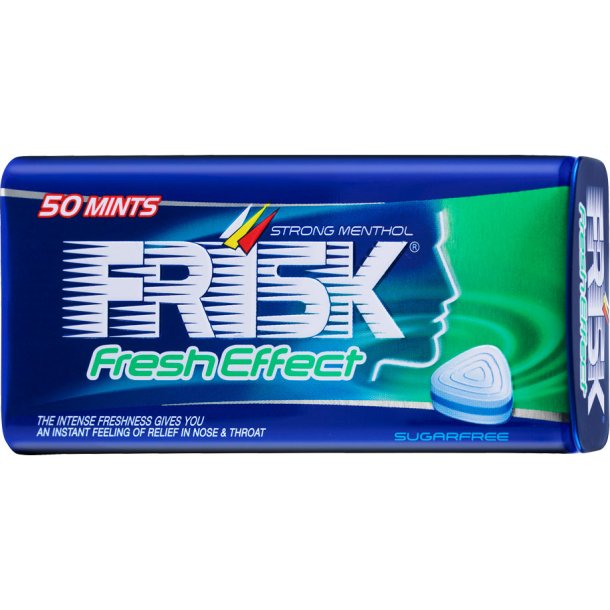 FRISK Fresh Effect Strong Menthol � Suikervrije mentholpastilles met intense frisheid (Blikje 35g)