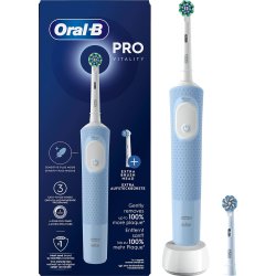 Oral-B Vitality PRO El-tannb�rste Blue + Ekstra B�rstehode