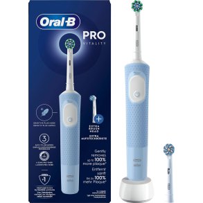Oral-B Vitality PRO El-tannb�rste Blue + Ekstra B�rstehode
