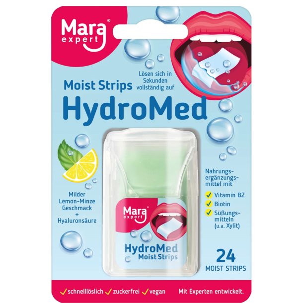 Mara Expert HydroMed Moist Strips for mundt�rhed � 24 stk.