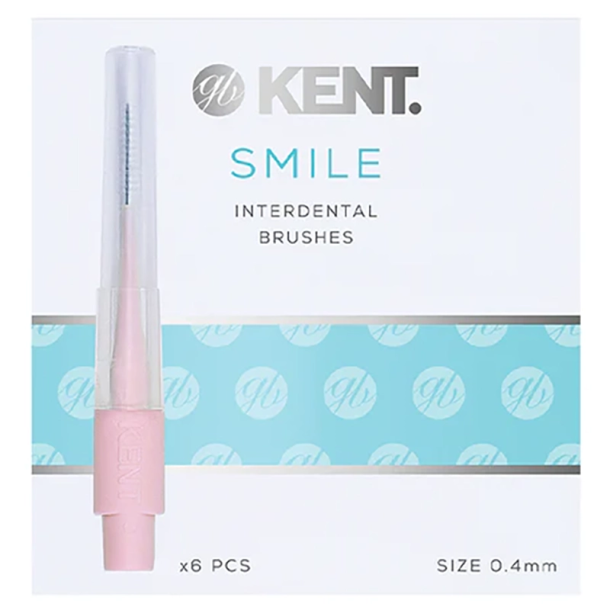 Kent SMILE Brossettes interdentaires 6 pcs. 0,4 mm � Nettoyage doux et efficace entre les dents