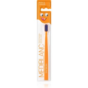 MediBlanc Kids & Junior brosse à dents Orange – Soin dentaire doux pour les enfants