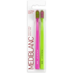 MediBlanc Brosses à dents 2 pcs. 5460 Ultra Soft Pink/Green
