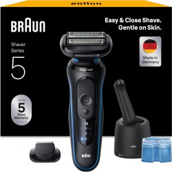 Braun Series 5 52-N7200cc Elektrisk Barbermaskin Black/Blue med SmartCare Center