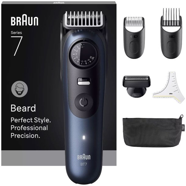 Braun Series 7 BT7520 Skjeggtrimmer � Profesjonell presisjon med 40 lengdeinnstillinger