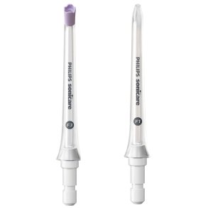 2 st. Philips Sonicare Power Flosser-munstycken � F1 Standard + F3 Quad Stream