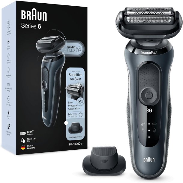 Braun Series 6 61-N1200s Sähköparranajokone – Tarkka parranajo maksimaalisella mukavuudella