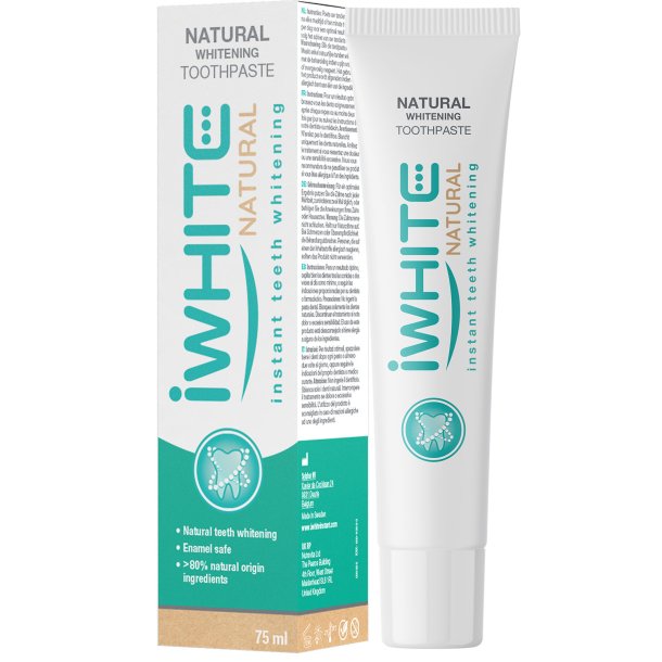 iWHITE Natural Instant Teeth Whitening Tandkr�m 75 ml