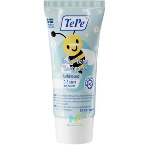 TePe Daily Baby Tandpasta 0-6 �r med Fluor � Uden Smag