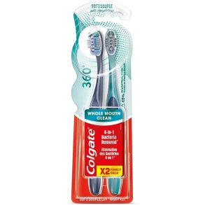 Colgate 360° DeepClean Whole Mouth Clean Zahnbürsten – 2 Stk.