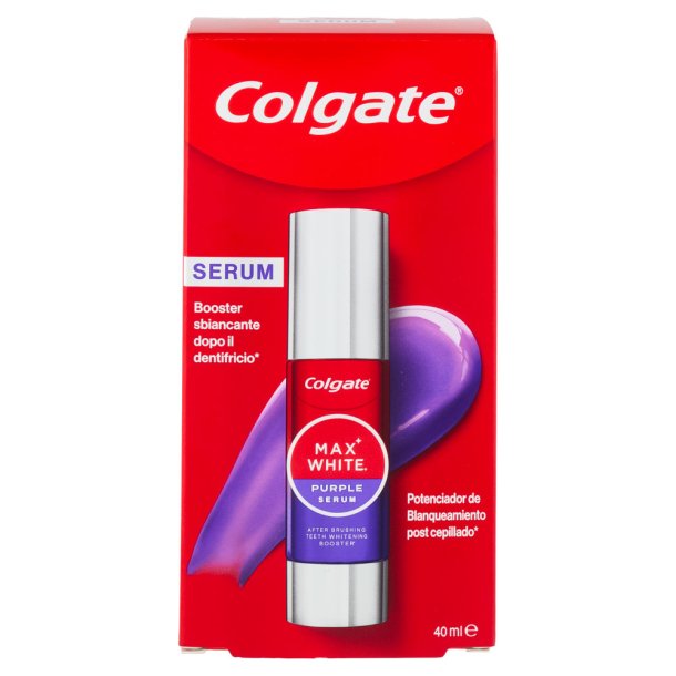 Colgate Max White Purple Serum � Optisk tandblegning og farvekorrektion efter tandb�rstning (40 ml)