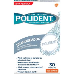 Polident Whitening Rengöringstabletter för Tandproteser  30 st.