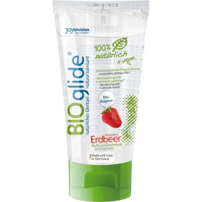 BIOglide Strawberry � Nat�rliches wasserbasiertes Gleitgel mit Erdbeergeschmack (80 ml)