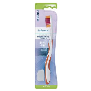 SoFarmapiù Total Protection Medium Tandenborstel  Effectieve bescherming van tanden en tandvlees