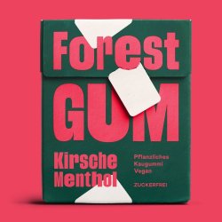 Forest Gum Cherry Menthol � Sockerfritt tuggummi med xylitol, k�rsb�r och menthol (20 g)