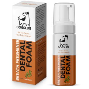 DOGSLIFE Dental Foam Peppermint 150 ml � Einfache tägliche Mundpflege für Hunde