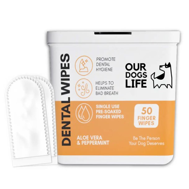DogsLife Dental Wipes – 50 Finger-Tücher für Hunde